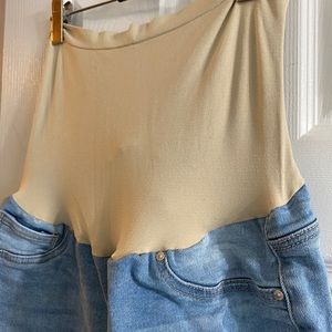 Maternity ripped jeans